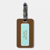 インディミックステープレトロ80sカセットテープパターン ラゲッジタグ (裏面縦)