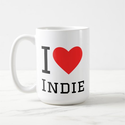 インディーズが好き コーヒーマグカップ (左)