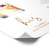 インディーズ ボーホー 水彩 カクテル シグネチャードリンク ポスター (角)