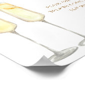 インディーボヘミアンテラコッタ ウェディング ミモザ バー サイン (角)