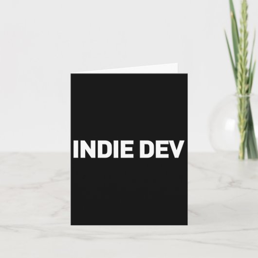 インディー・デブ - ビデオゲーム開発者 インディーゲーム開発 カード (正面)
