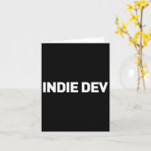 インディー・デブ - ビデオゲーム開発者 インディーゲーム開発 カード (黄色い花)
