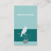 インディ手作りジュエリーデザイナービーズアーティスト 名刺 (裏面)