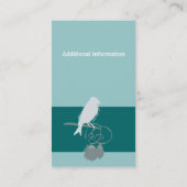 インディ手作りジュエリーデザイナービーズアーティスト 名刺 (裏面)