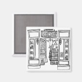 インディ書店冷蔵庫用マグネット マグネット (正面/裏面)