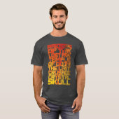 インディ・ジョーンズ+失われたアーク+映画+タイトル+スタック Tシャツ (正面フル)