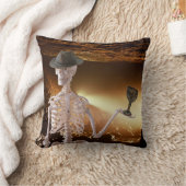 "インディ"ボーンズハロウィーンスケルトン装飾用クッション クッション (ブランケット)