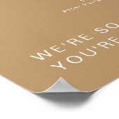 インディBoho Earth Toneのアイコン結婚タイムラインポスター ポスター (角)