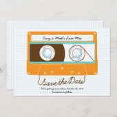 インディMixtape結婚's (Orange/Sky)日付の保存 セーブザデート (正面/裏面)