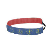 インデスリップまたは滑ることィアナ州旗を持つノンヘッドバンド アスレチックヘッドバンド (右)