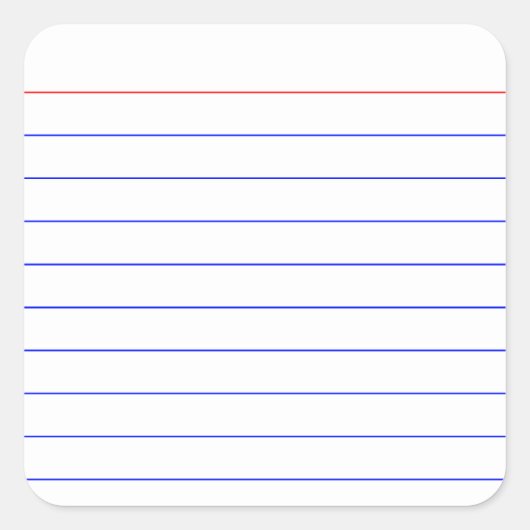 インデックスカード スクエアシール (正面)