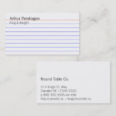 インデックスカード 名刺 (正面/裏面)