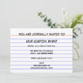 インデックスカード 招待状 (スタンド正面)