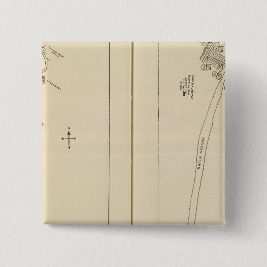 インデックスマップコロンビア郡レンセラー郡NY 缶バッジ (正面)