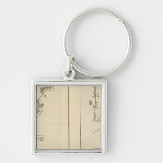 インデックスマップAlbany、Saratoga春 キーホルダー (正面)