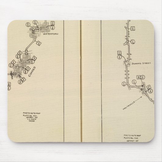 インデックスマップAlbany、Saratoga春 マウスパッド (正面)