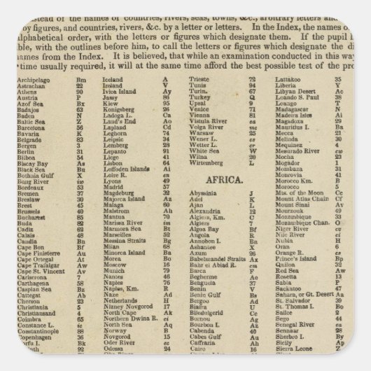 インデックスモダンアトラス スクエアシール (正面)