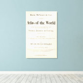 インデックス付きアトラスのタイトルページ キャンバスプリント (インサイチュ (ウッドフロア))