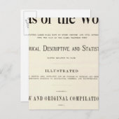 インデックス付きアトラスのタイトルページ ポストカード (正面/裏面)