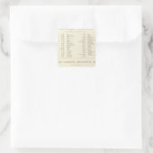 インデックス付き世界のアトラス統一された州 スクエアシール (バッグ)