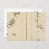 インデックス地図アルバニー、サラトガ春 ポストカード (正面/裏面)