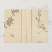 インデックス地図アルバニー、サラトガ春 ポストカード (正面)