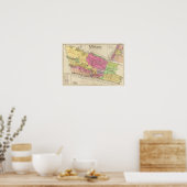 インデックス地図Yonkers atlas ポスター (キッチン)