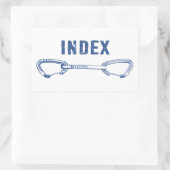 インデックス登山Quickdraw 長方形シール (バッグ)