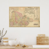 インデックス・ブルックリンの地図 ポスター (キッチン)