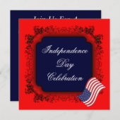 インデペンデンス·デイ·パーティの招待状 招待状 (正面/裏面)