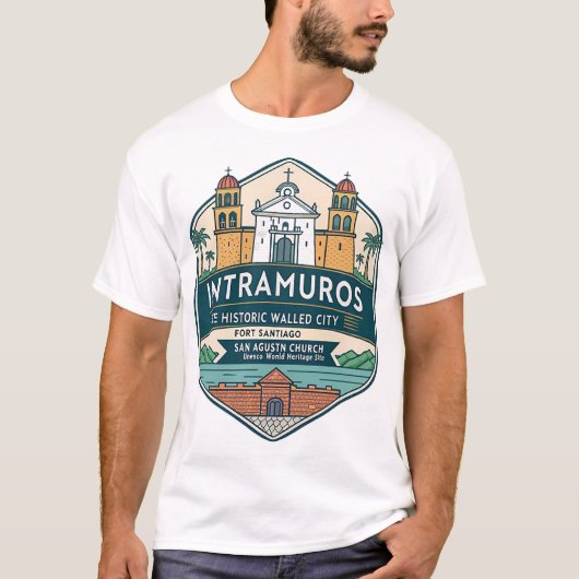 イントラムロス (城壁の街) Tシャツ (正面)