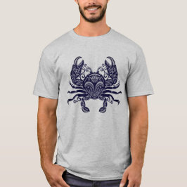 イントリケート トライバル マンダラ カニ オルナート Tシャツ
