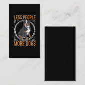 イントロバおもしろいートベルネーゼマウンテンドッグ動物愛好家 名刺 (正面/裏面)