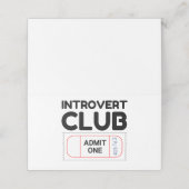 イントロバートクラブがワンチケットおもしろい プレイスカード (外部開封)