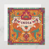 インドからの挨拶 シーズンカード (正面/裏面)