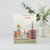 インドからの挨拶 ポストカード (スタンド正面)