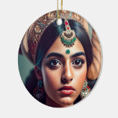 インドから飾来た金ゴールド セラミックオーナメント (左)