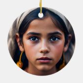 インドから飾来た金ゴールド セラミックオーナメント (裏面)