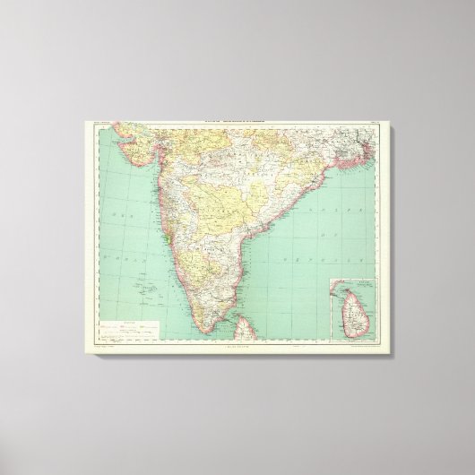 インドとスリランカ2 キャンバスプリント (正面)
