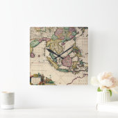 インドとセイロンからオーストラリア スクエア壁時計 (ホーム)