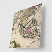 インドとセイロンからオーストラリア スクエア壁時計 (傾斜)