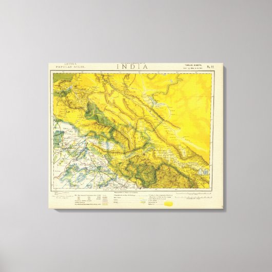 インドとパキスタン キャンバスプリント (正面)