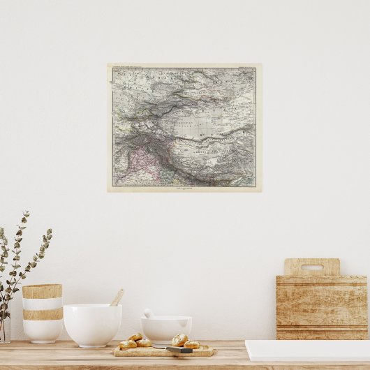 インドと中国 ポスター (キッチン)