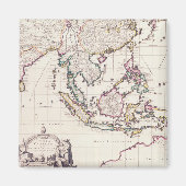 インドと東インディの地図 マグネット (正面)