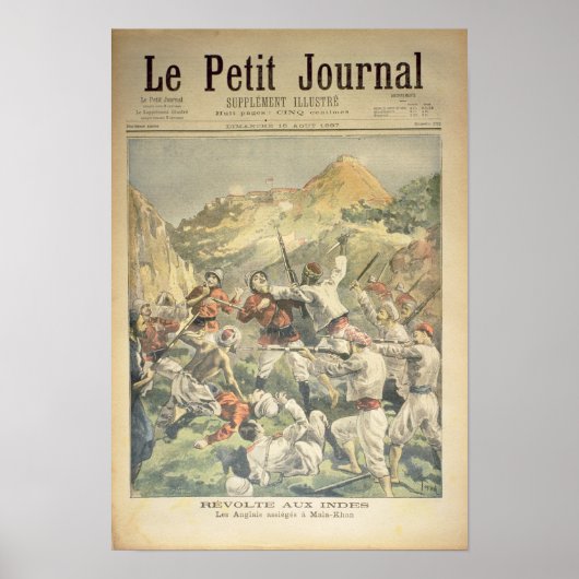 インドにおける反乱 ポスター (正面)