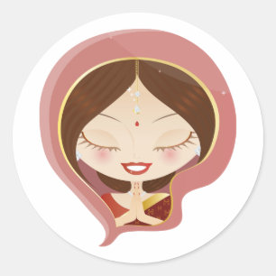 インドに女性の祈ること ラウンドシール