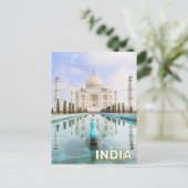 インドのアグラでTaj Mahal ポストカード (スタンド正面)