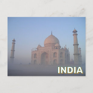 インドのアグラでTaj Mahal ポストカード