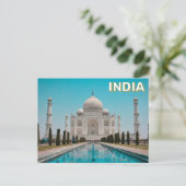 インドのアグラでTaj Mahal ポストカード (スタンド正面)