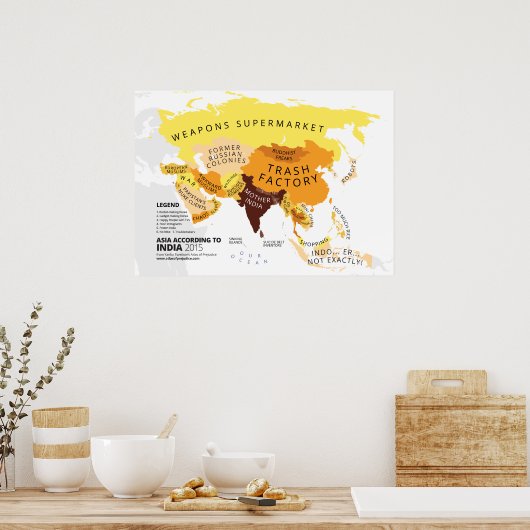 インドのアジア ポスター (キッチン)
